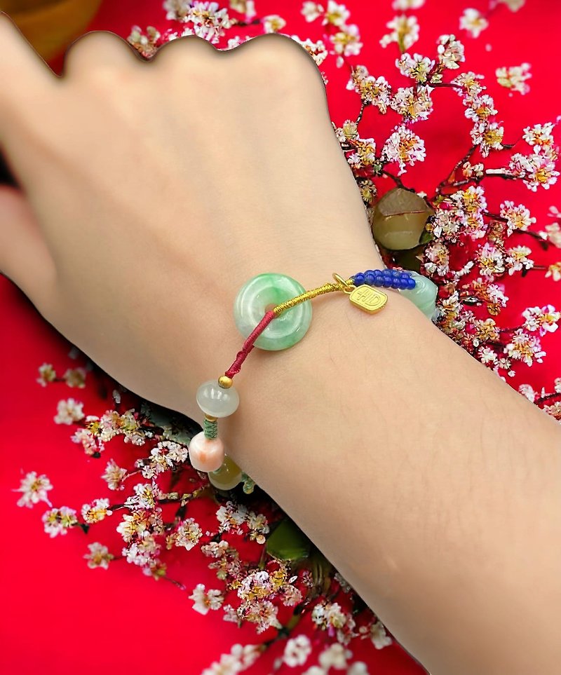 Auspicious multi-treasure skewers - Bracelets - Gemstone Multicolor