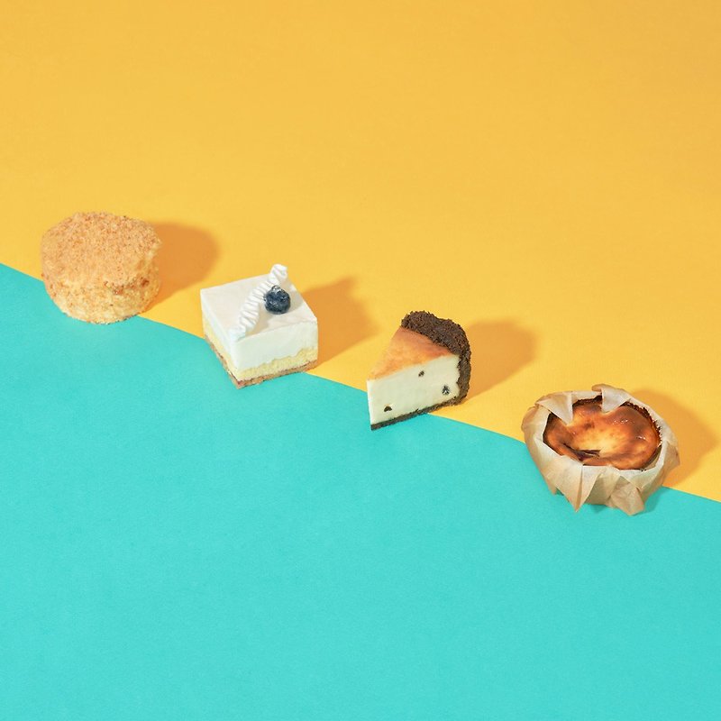 【No. 5 cheese】1 plus 2 plus 3 plus 4 (1 each of 4 types of cheesecake) - เค้กและของหวาน - อาหารสด 