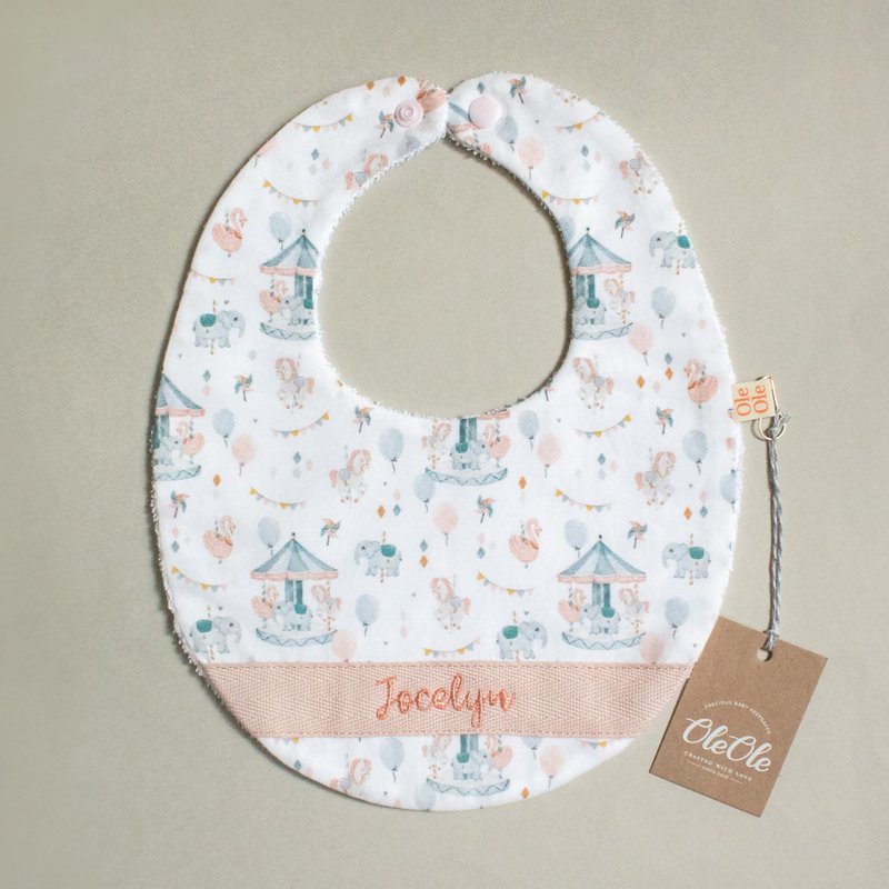 OleOle Personalized Baby Bib | Dreamy Carnival - ผ้ากันเปื้อน - ผ้าฝ้าย/ผ้าลินิน หลากหลายสี