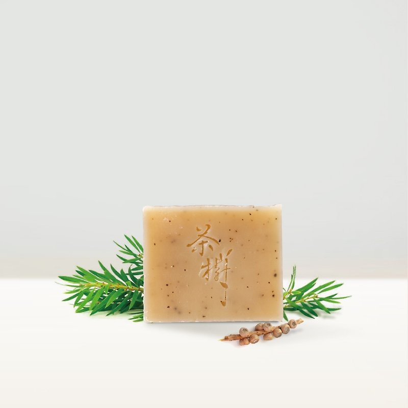 Tea Tree Beauty Soap- Handmade Soap for Oily Skin - สบู่ - พืช/ดอกไม้ สีกากี