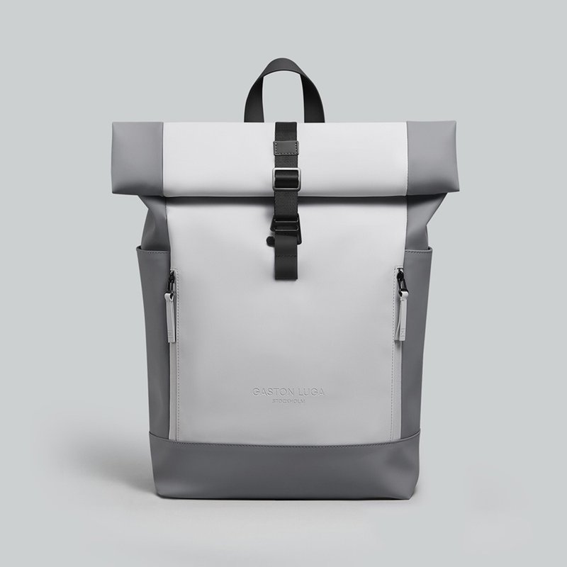 Gaston Luga Rullen 13" Waterproof Backpack - Light Gray/ Dark Gray - Backpacks - Other Materials Gray