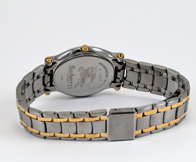 ビンテージ Burberrys OF LONDON BURBERRY ユニセックス クォーツ腕時計 34mm ゴールド文字盤 ステンレス 日本発送 -  ショップ ooyama 男女兼用（ユニセックス）腕時計 - Pinkoi