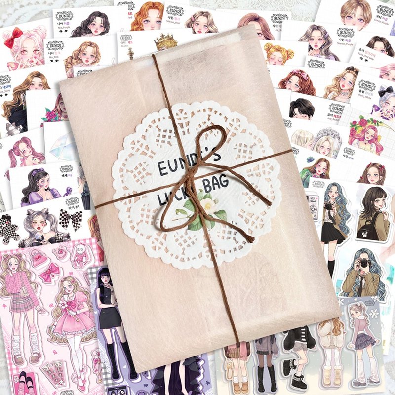 EUNDI's Gift Pack / Sticker Gift Set / Lucky Bag - Stickers - Paper 