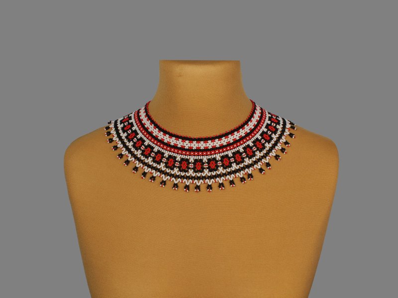 Traditional ukraine necklace for women - 項鍊 - 玻璃 白色