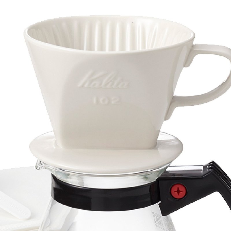 【日本】Kalita│NK102系列 陶瓷濾杯組合 (手沖咖啡器材套組) - 其他 - 陶 白色