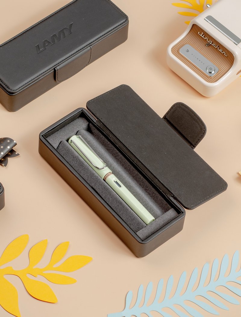 【雷雕免費刻字】LAMY 黑色 皮革筆盒 / SAFARI  - PASTEL (多選) - 鋼筆 - 塑膠 多色