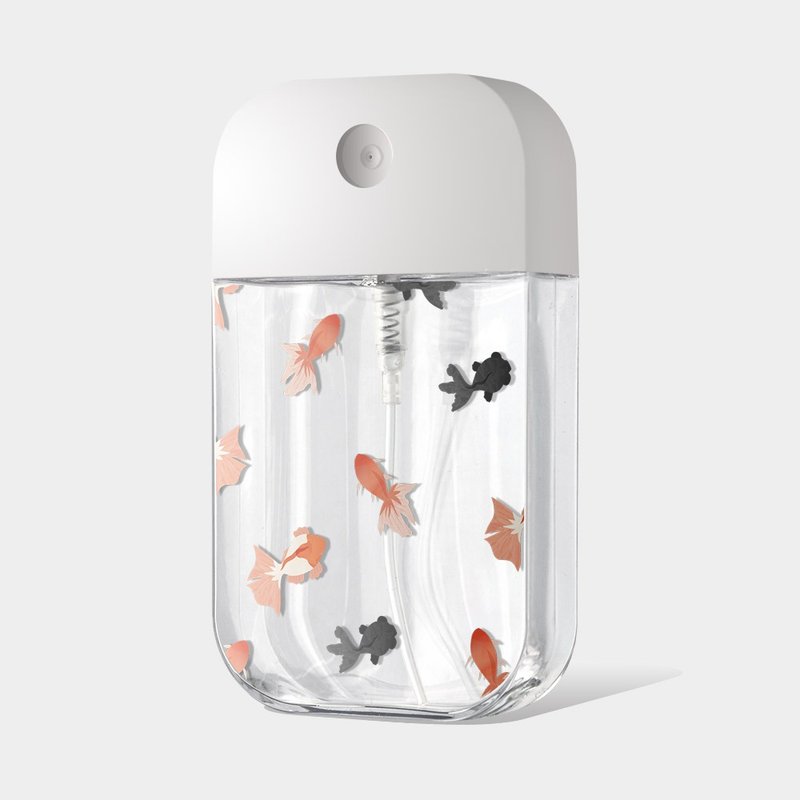 金魚 酒精瓶 卡片式噴瓶 收納瓶 PU146 - 居家收納/收納盒/儲物盒 - 塑膠 橘色
