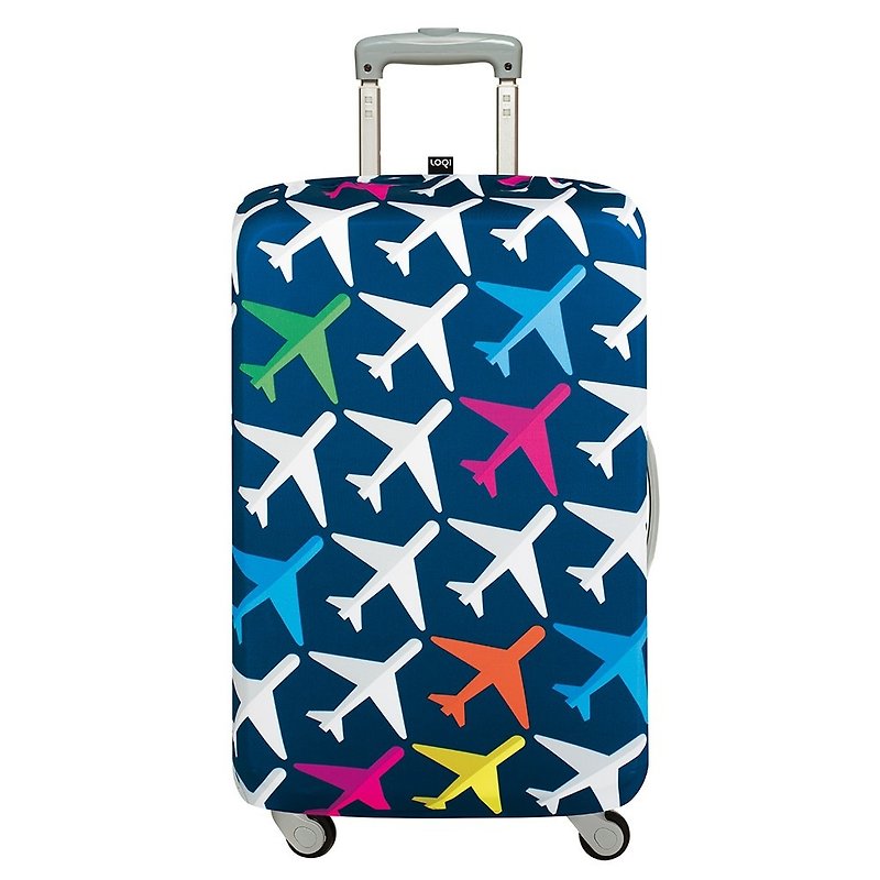 LOQI suitcase coat / airplane LSAIAI number [S] - Luggage & Luggage Covers - Plastic Blue