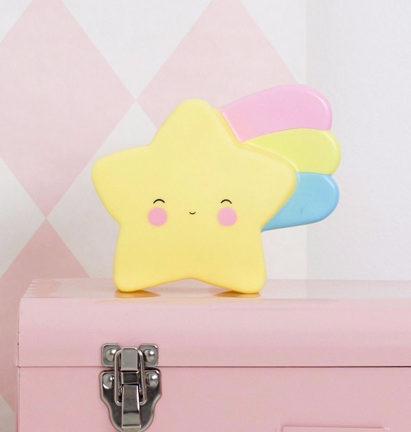 [Out of print sale] Holland a Little Lovely Company – Healing pink yellow star deposit - กระปุกออมสิน - พลาสติก หลากหลายสี