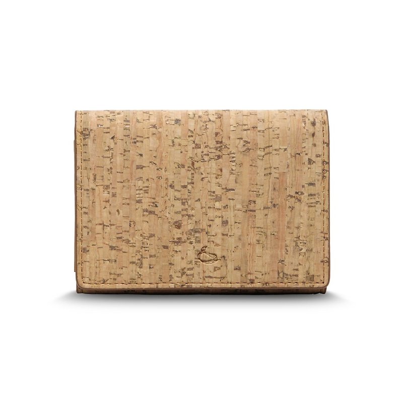 CORCO二つ折りコルク名刺ホルダー-オリジナルブラウン - 財布 - 防水素材 