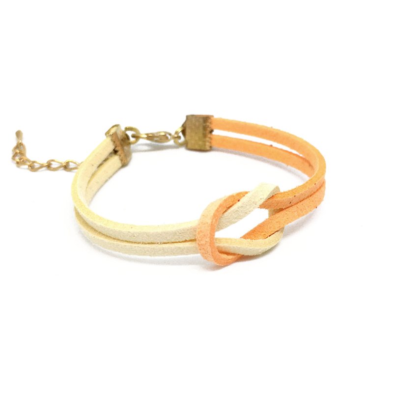 Handmade Simple Stylish Bracelets Rose Gold Series–orange limited - Bracelets - Other Materials Orange