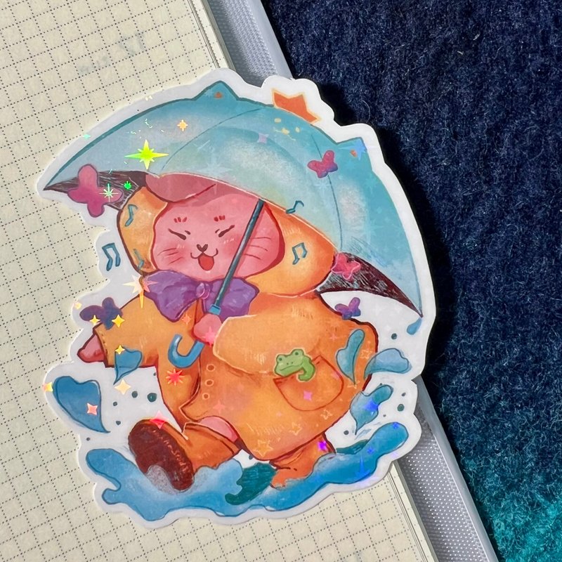【兔兔好朋友】可愛手繪貼紙防水貼紙原創插畫手帳素材 - 貼紙 - 紙 
