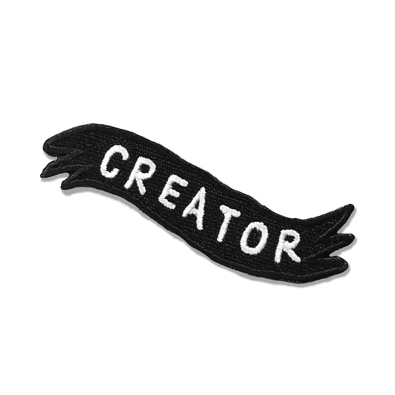 CREATOR IRON ON PATCH - อื่นๆ - งานปัก สีดำ