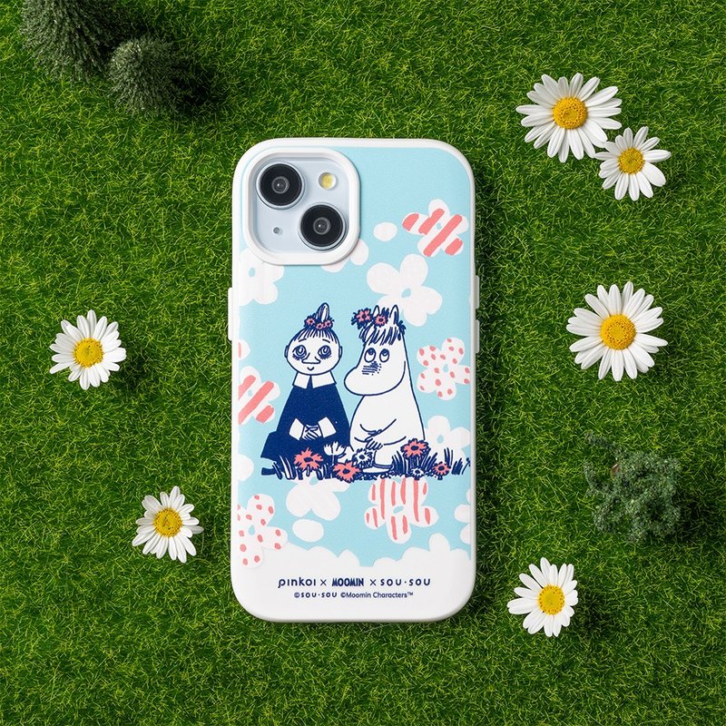 SolidSuit anti-fall back cover mobile phone case∣Gonimebao-Blooming for iPhone: - เคส/ซองมือถือ - พลาสติก ขาว