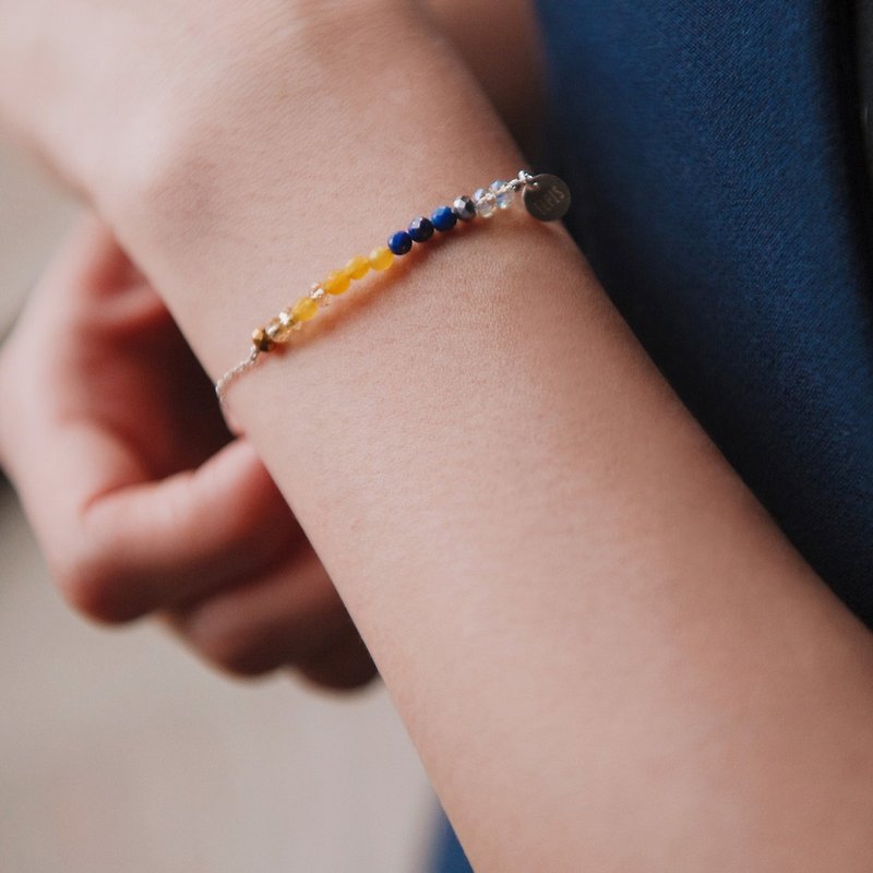 Mood bracelet/sterling silver -rich - สร้อยข้อมือ - โลหะ สีส้ม