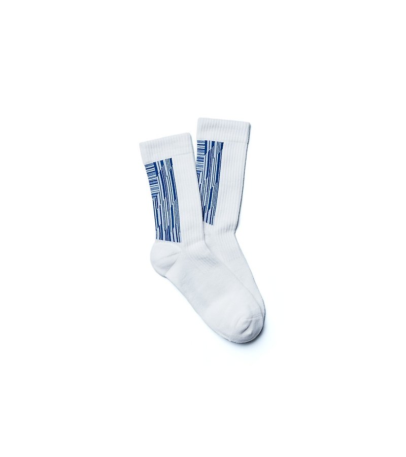 Cotton & Hemp Socks - City Blue - LANDING Midcalf socks