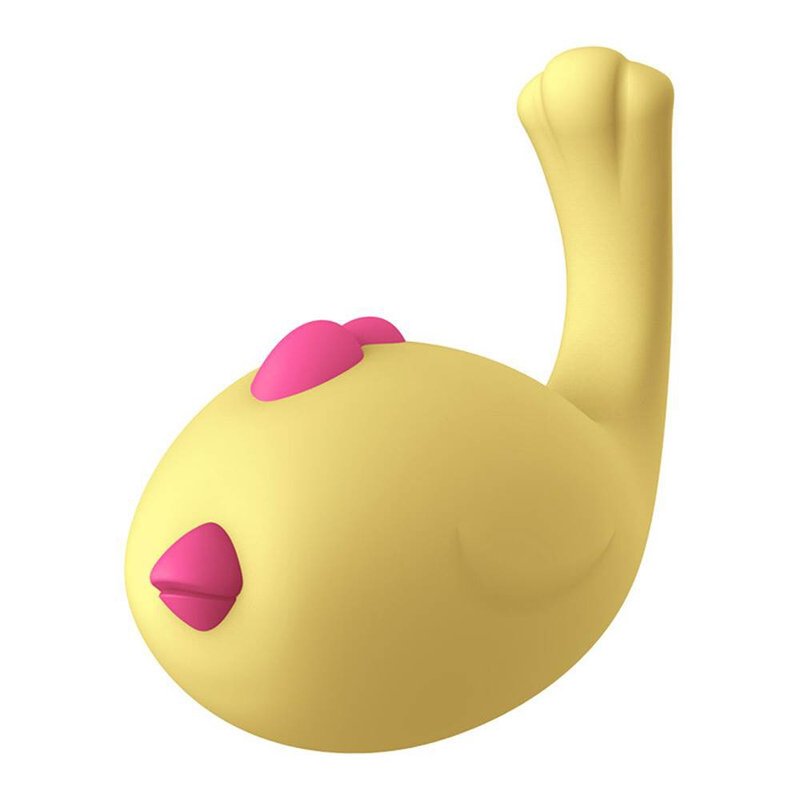 LETEN 萌雞小寶 APP遙控 性愛無線跳蛋 智能版 磁吸式USB充電 - 情趣用品 - 其他材質 黃色