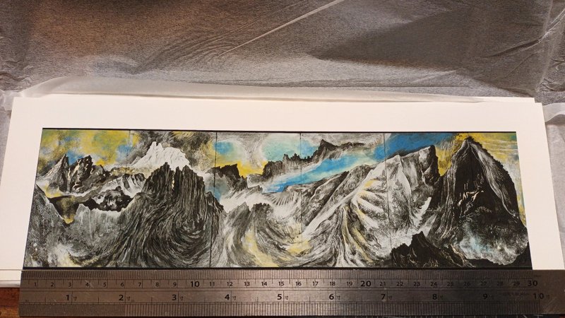 Mountains in Norway 藝術微噴 Giclée 挪威山水 旅行寫生複製畫 - 海報/掛畫/掛布 - 紙 藍色