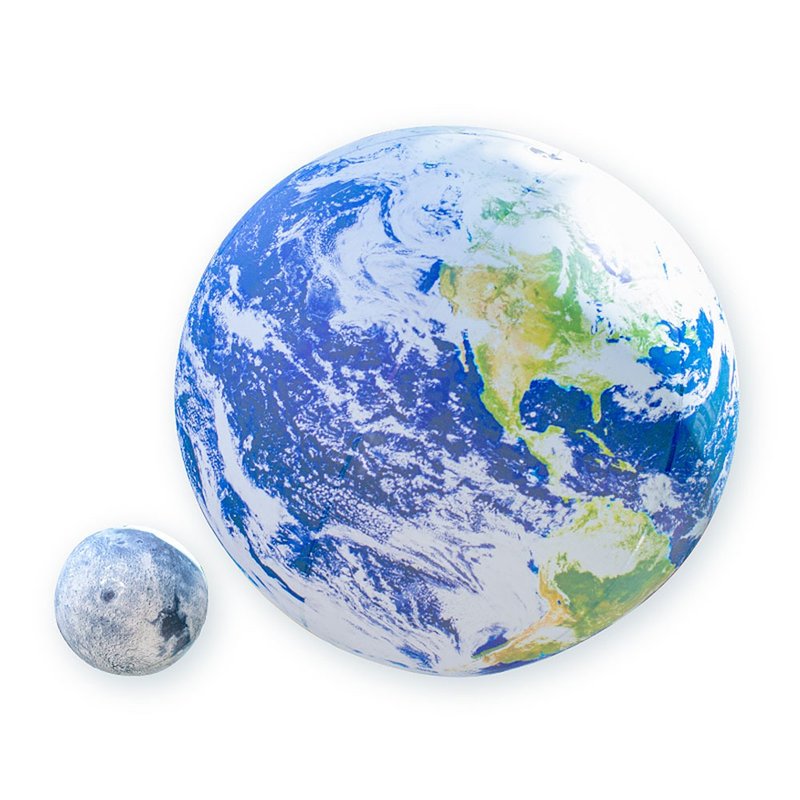 Earth and Moon-Inflatable Planet Set (Earth 110cm/Moon 30cm) - Other - Other Materials Multicolor