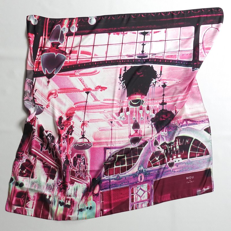 Art Scarf - 絲巾 - 聚酯纖維 