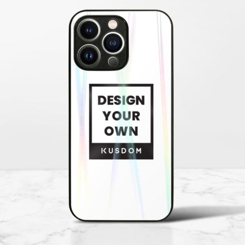 【Customized Gift】iPhone 13 Pro Aurora Tempered Glass Case│Mobile Phone Case/3C Products - Phone Accessories - Other Materials Multicolor