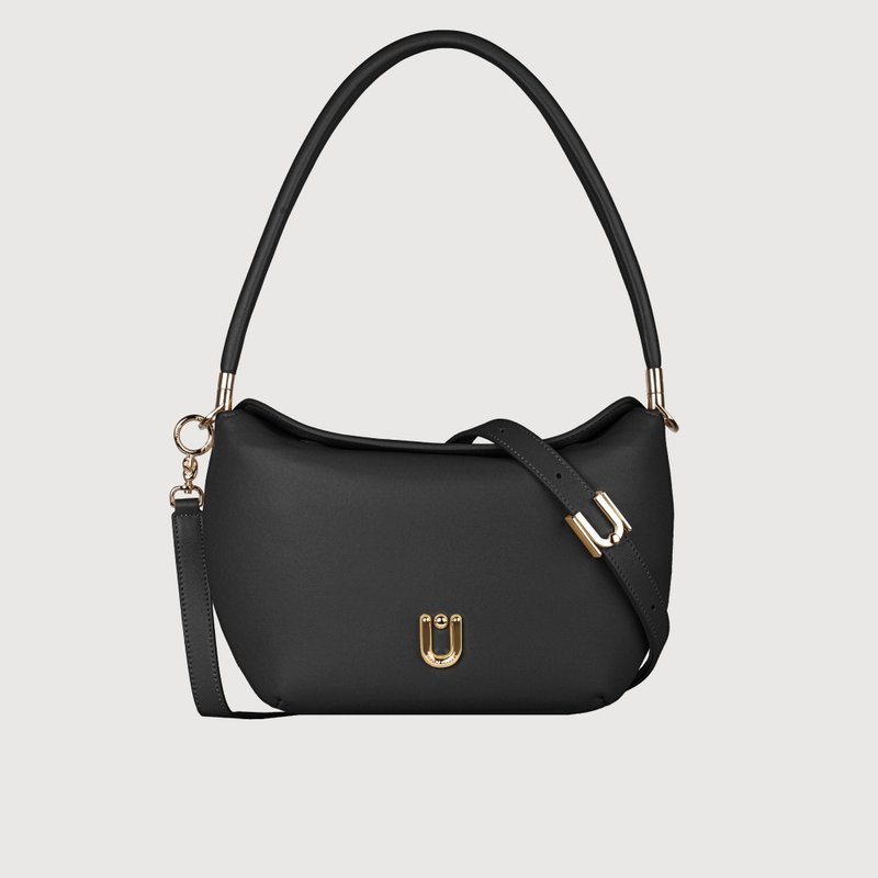 【Complimentary Gift Wrapping Upgrade】Alana Small Shoulder Bag - black/BF846-26-BK - กระเป๋าแมสเซนเจอร์ - หนังแท้ สีดำ