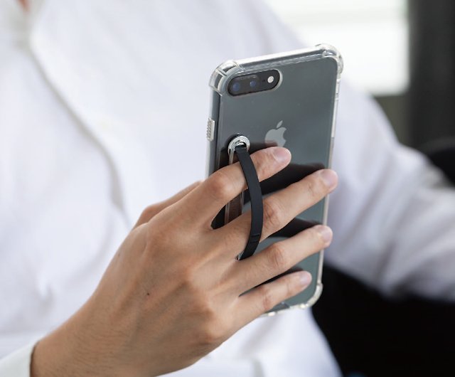 SleekStrip超薄型美しい携帯電話ホルダー-シャープでクールなブラックx