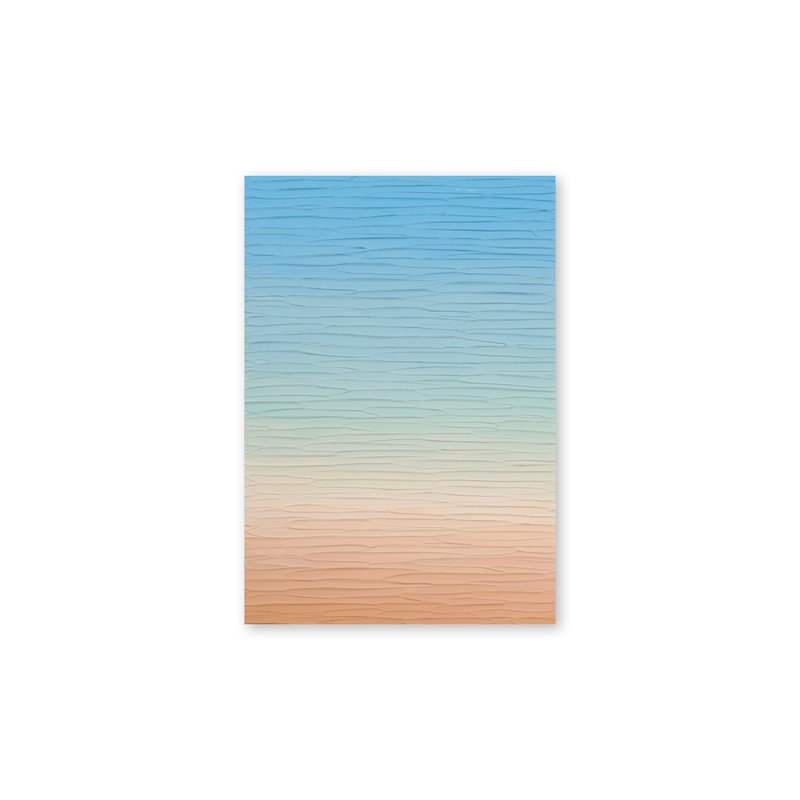 【抽象绘画】夕阳画/壓克力畫/日本插畫/日本製/室內藝術/当代艺 - 插畫/繪畫/寫字 - 壓克力 藍色