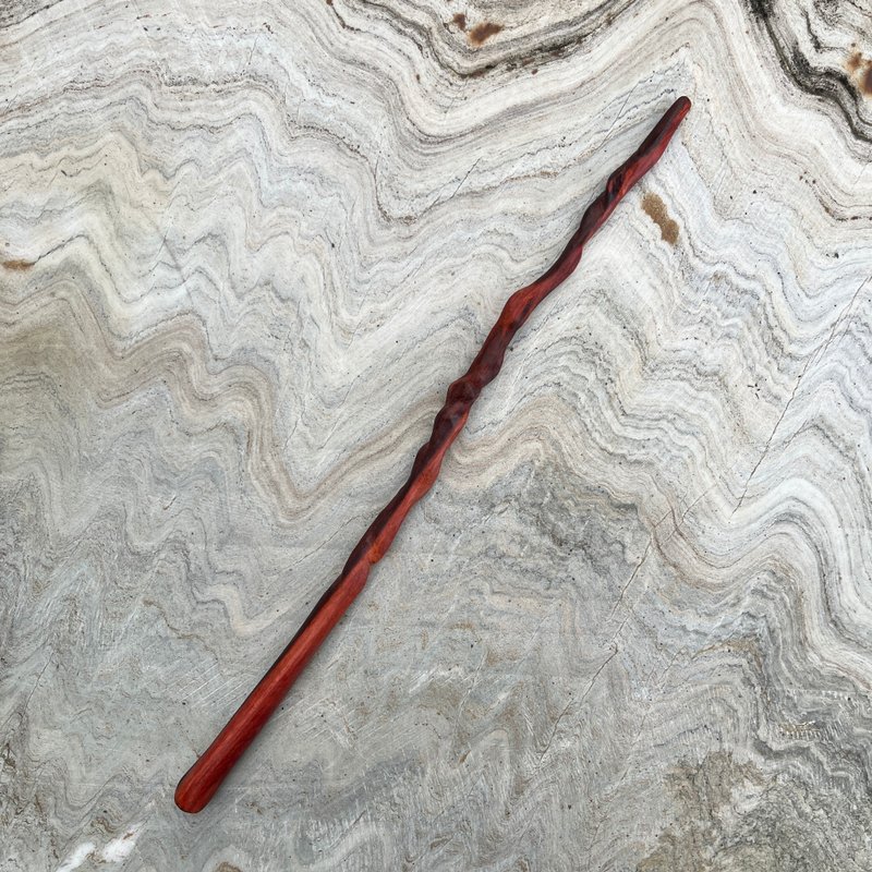 我製杖　魔杖　盎血謎枒　手工魔杖　手工法杖 - 擺飾/家飾品 - 木頭 紅色