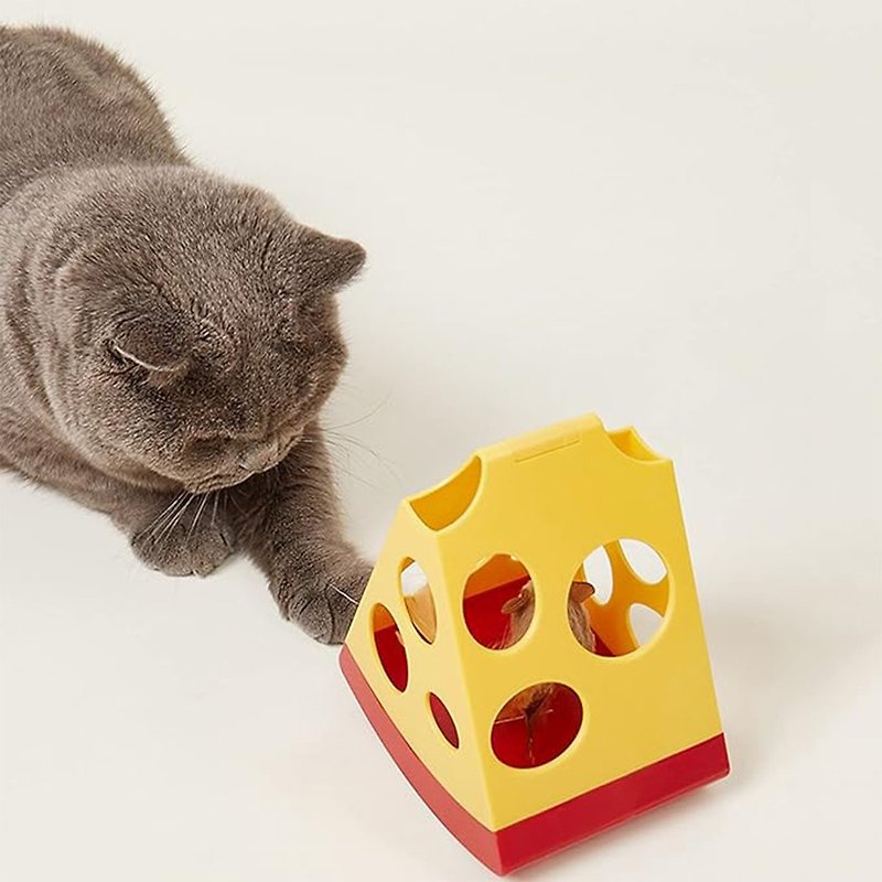 【FOFOS】來玩貓捉老鼠! 魔力起司芝芝 - 貓/狗玩具 - 其他材質 黃色