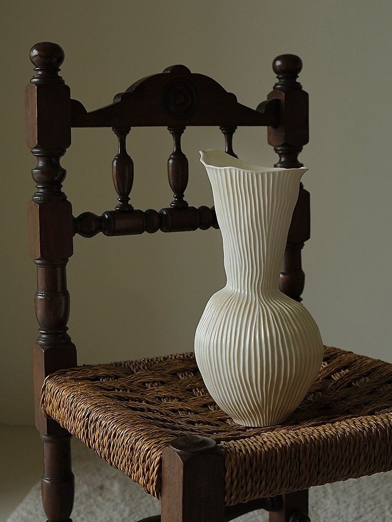 เครื่องลายคราม เซรามิก ขาว - Shell Series Ceramic Hydroponic Flower Arrangement Vase