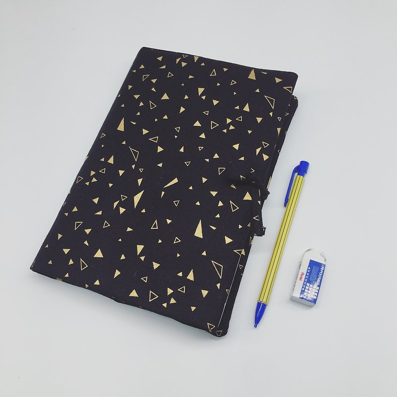 Small universe black gold-like - Notebooks & Journals - Cotton & Hemp Black