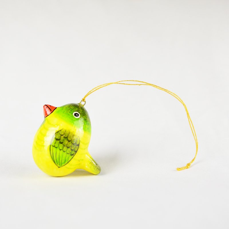Paper Animals - Little Yellow Bird - Fair Trade - พวงกุญแจ - กระดาษ สีเหลือง
