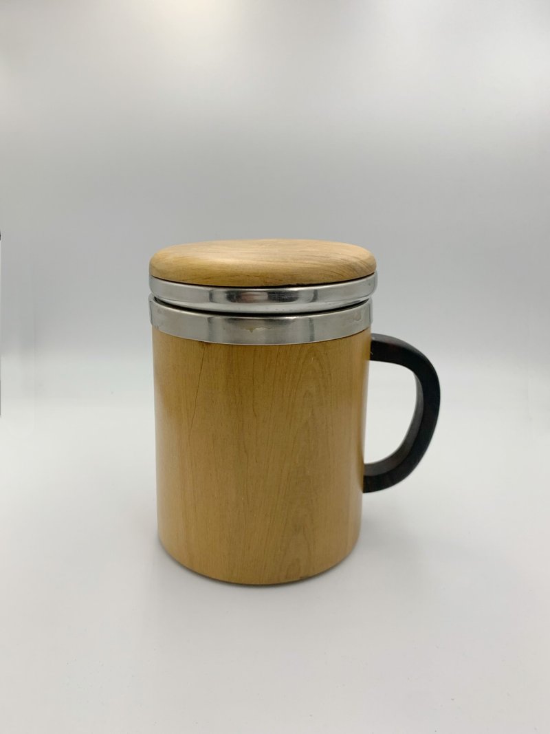 檜木雙色馬克杯不鏽鋼杯 - 其他 - 木頭 