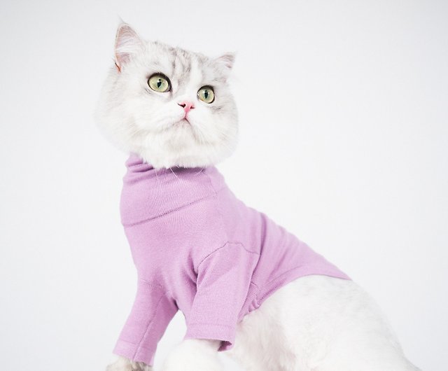 LazyEazyマルチカラーボトミングシャツ秋冬の猫と犬のペット服長袖無地