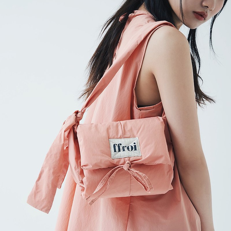 breeze_pink / shoulder bag / 3 color - กระเป๋าแมสเซนเจอร์ - ผ้าฝ้าย/ผ้าลินิน สึชมพู