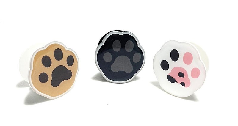 Paw Pad  Smartphone Grip / keyring - Phone Accessories - Rubber Pink