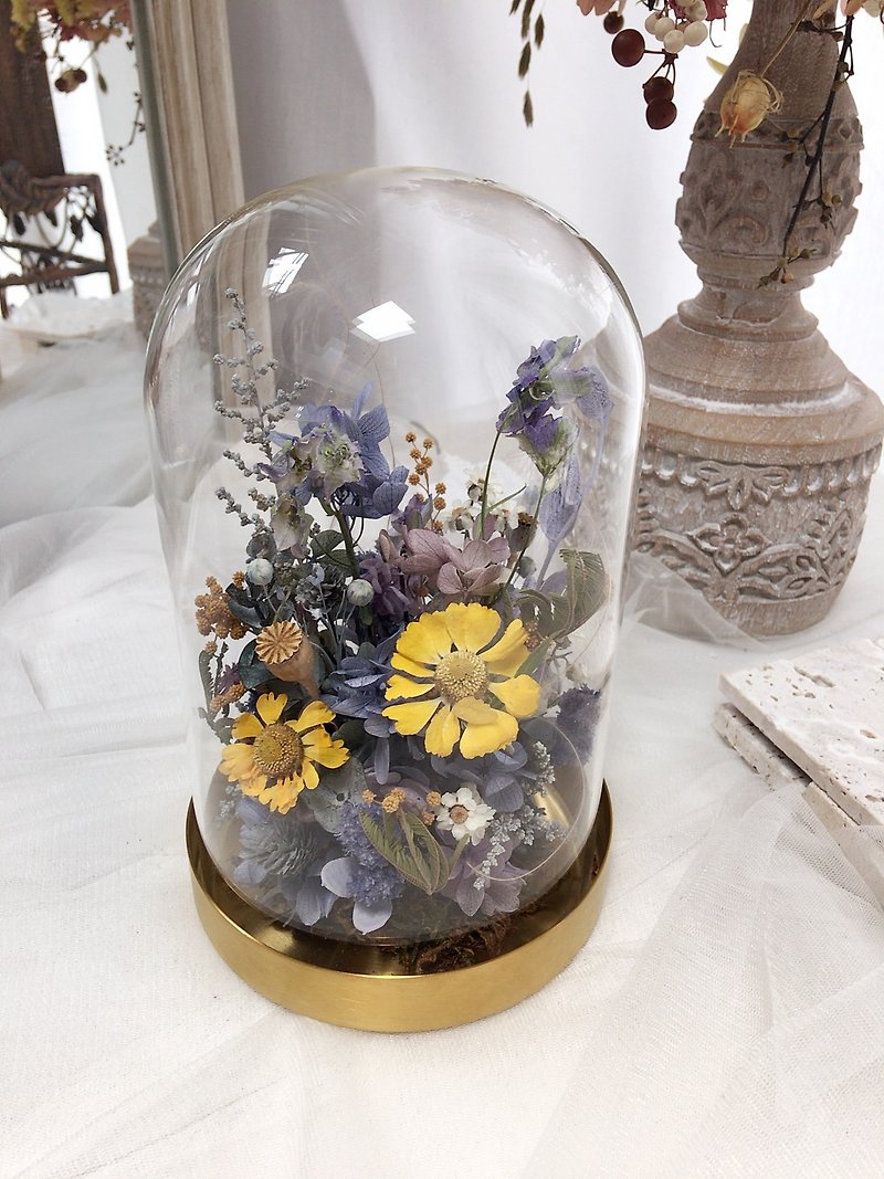 Preserved Flower Glass Bell Jar/Opening/Birthday/ - Pottery & Ceramics - Plants & Flowers 
