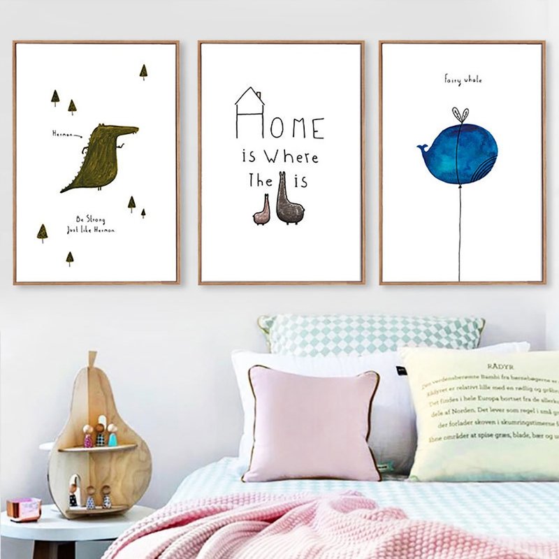 Funny animals_hanging pictures_animal series_made in Taiwan and shipped quickly in two working days - โปสเตอร์ - ผ้าฝ้าย/ผ้าลินิน หลากหลายสี