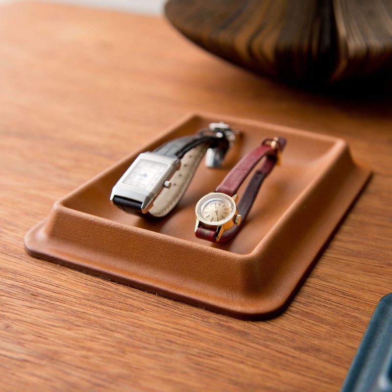 colm Leather Tray S Camel - Storage - Genuine Leather 