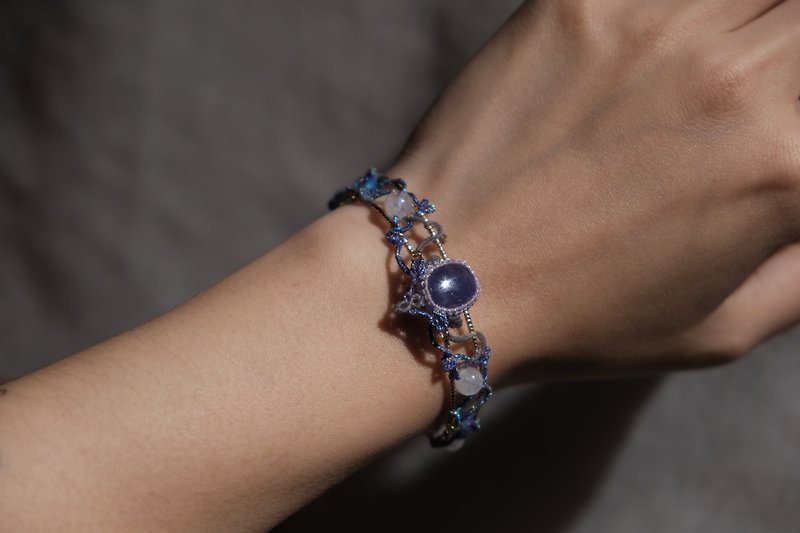 Stone woven vine bracelet Tanzania Macrame Bracelet - Bracelets - Crystal 