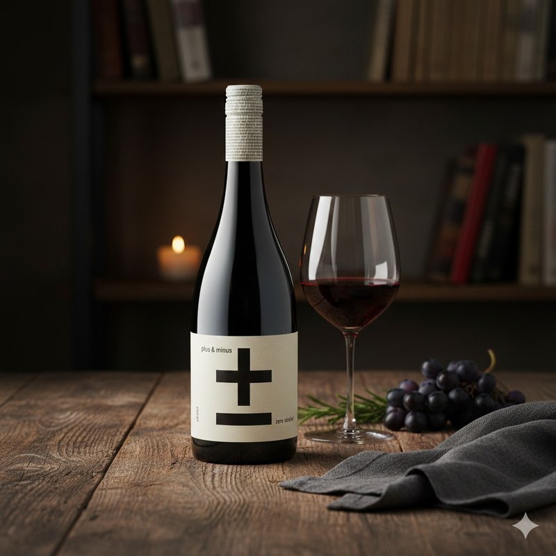 プラス＆マイナス VEGAN 750ML ノンアルコール 赤ワイン風味ドリンク - ジュース - その他の素材 レッド