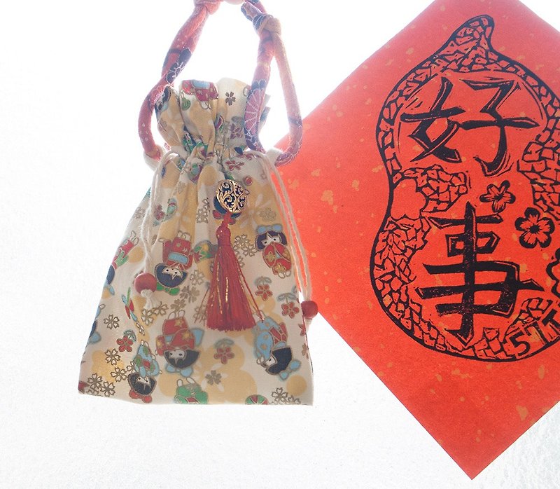[My red envelope] For Dear Mao children's New Year's money red envelope bag - Other - Cotton & Hemp 