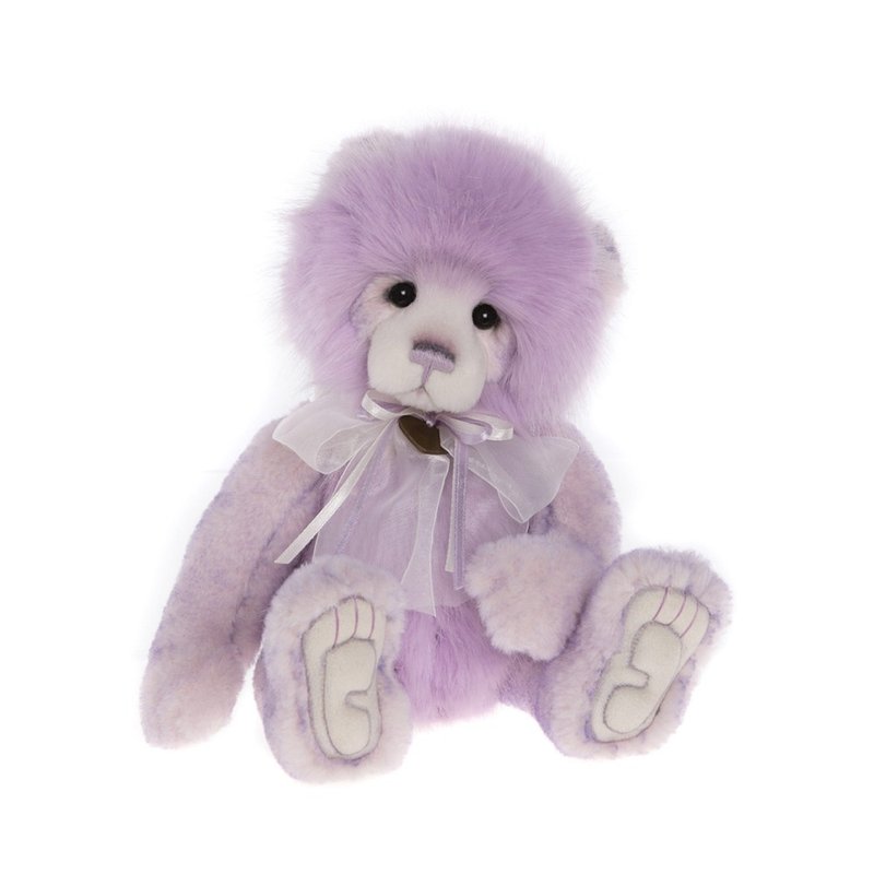Monica 手工製作精緻動物玩偶 Bear 泰迪熊 熊 - 玩偶/公仔 - 聚酯纖維 紫色