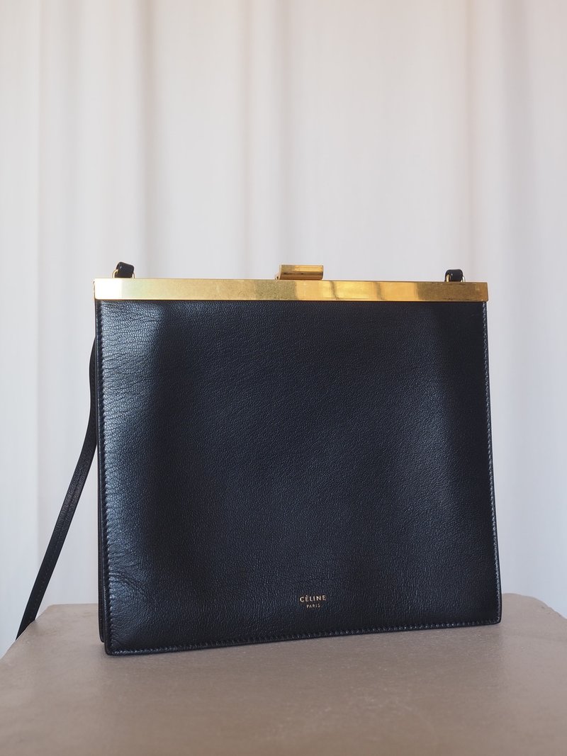 CELINE セリーヌ by Phoebe Philo フィービー期 クラスプ ショルダーバッグ レザー ヴィンテージ - 側背包/斜背包 - 真皮 
