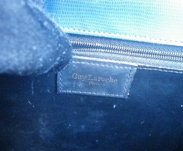 GUY LAROCHE PARIS navy blue shoulder bag