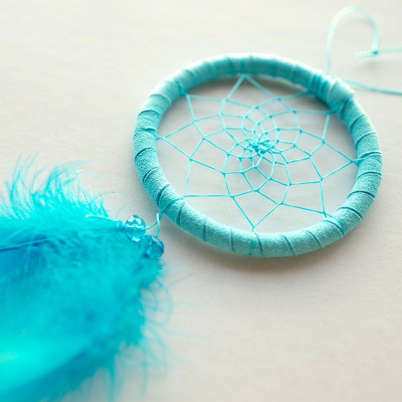 捕夢網材料包 8cm - 天空藍(極簡主義風格) - 交換禮物 diy - 其他 - 其他材質 藍色