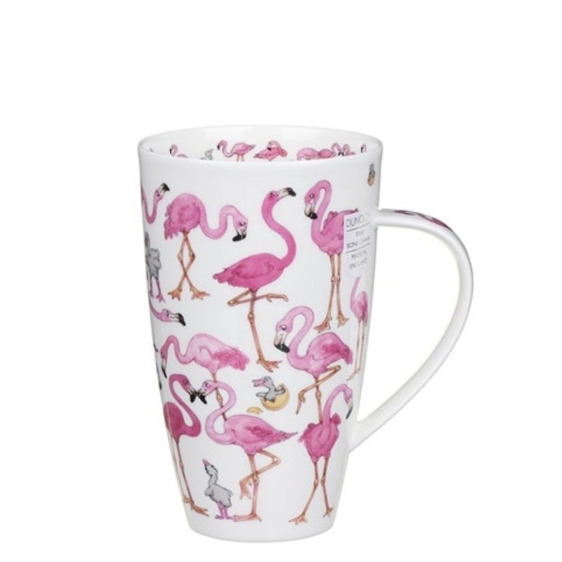 Red crane mug - Mugs - Porcelain 