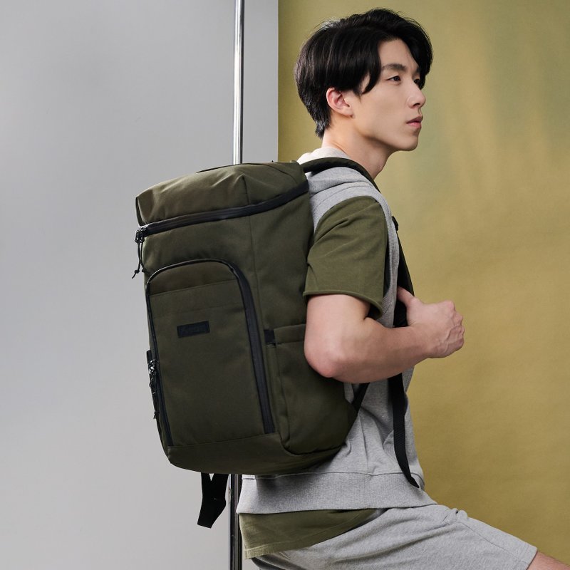 【香港設計】運動日常系列 02-RUCKSACK 訓練背包 L Army Green - 背包/後背包/書包 - 聚酯纖維 綠色