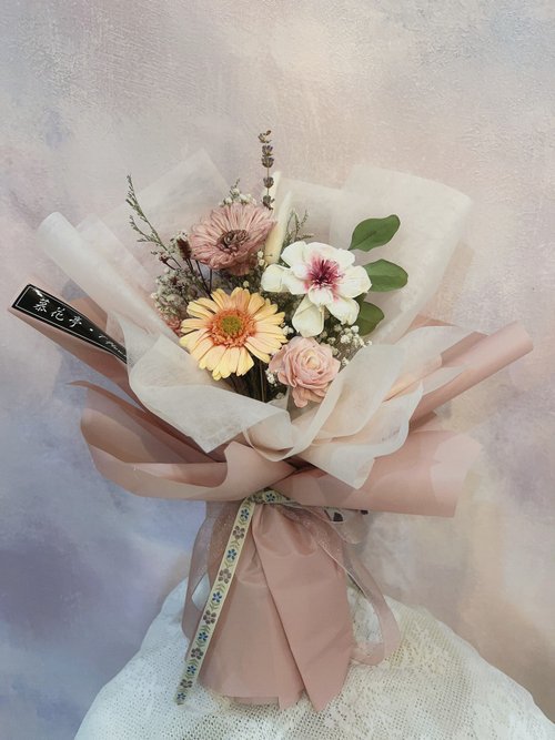 受注製作》ドライフラワー プリザーブドフラワー 花束 スワッグ